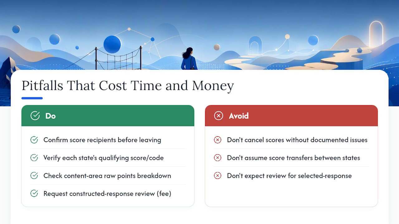 Pitfalls that cost educators time and money — overview diagram