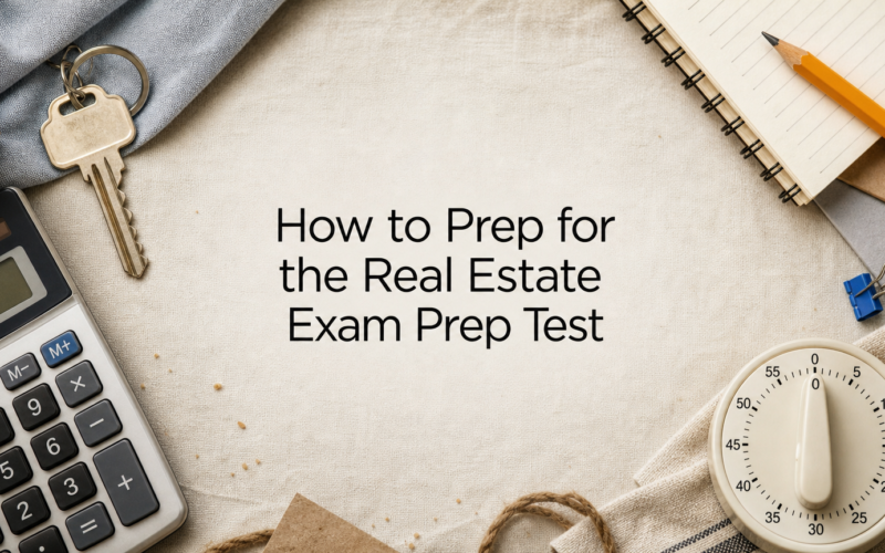 How to Prep for the Real Estate Exam Prep Test