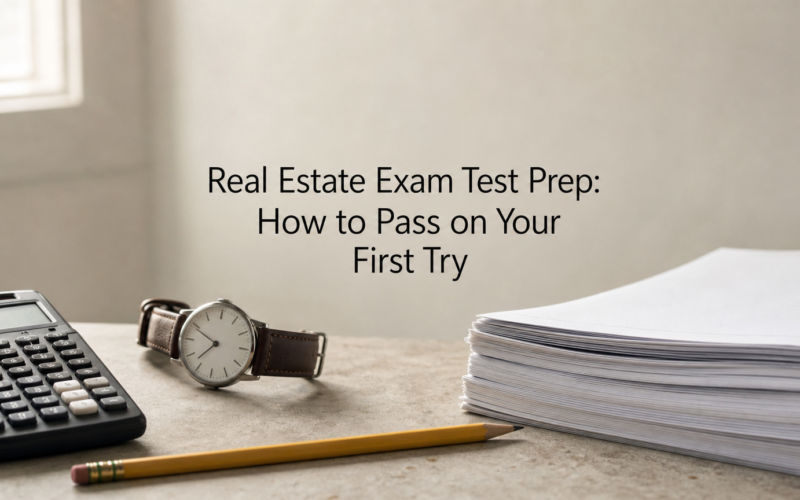 Real Estate Exam Test Prep: How to Pass on Your First Try