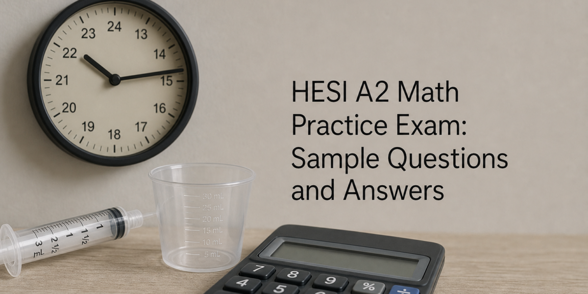 HESI A2 Math Practice Exam: Sample Questions and Answers