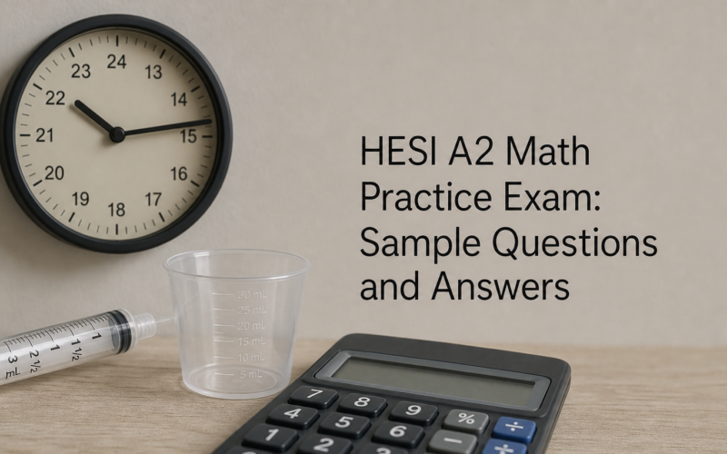 HESI A2 Math Practice Exam: Sample Questions and Answers